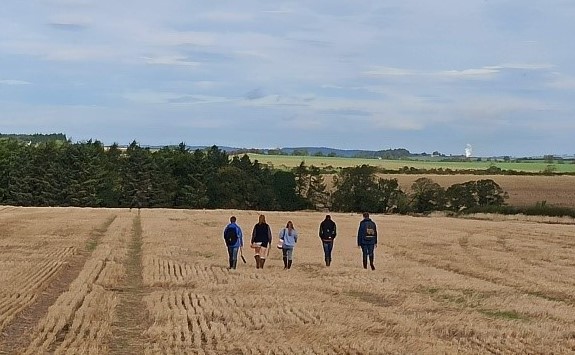 Students in field